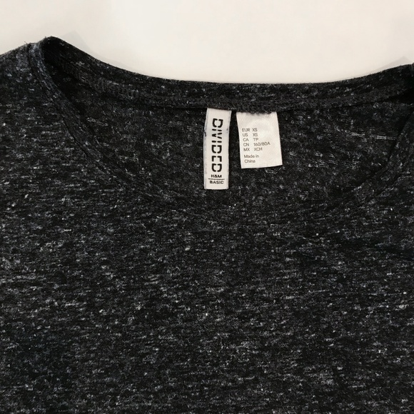 Deep Gray Heathered Shirt Dress. - Picture 3 of 6